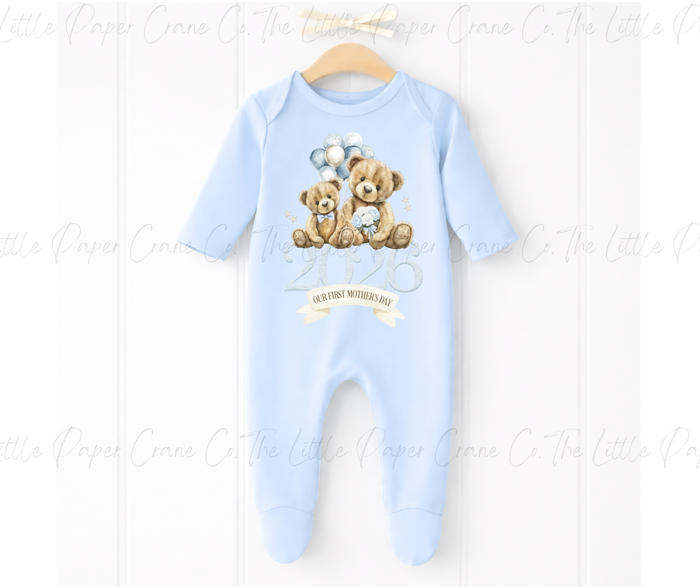 Our First Mothers Day - Baby Suit Blue
