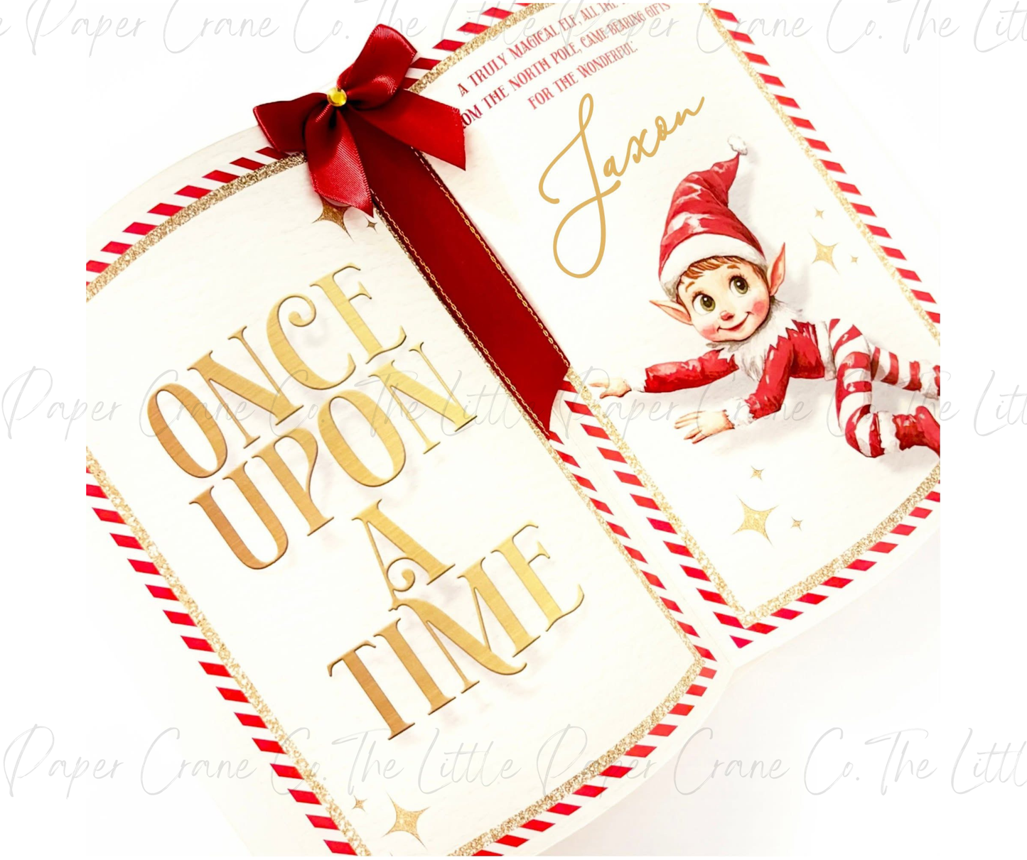 Elf 3D Story Book Magnetic Christmas Eve Box