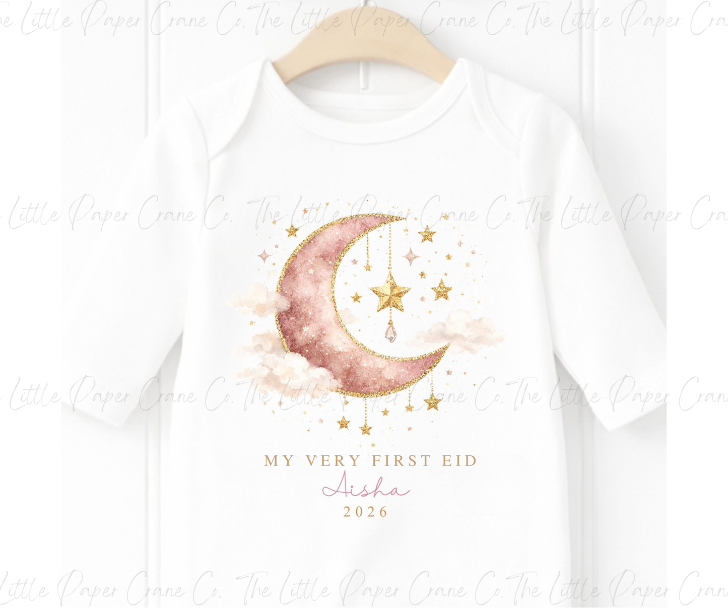 My First Eid Sleepsuit- Pink