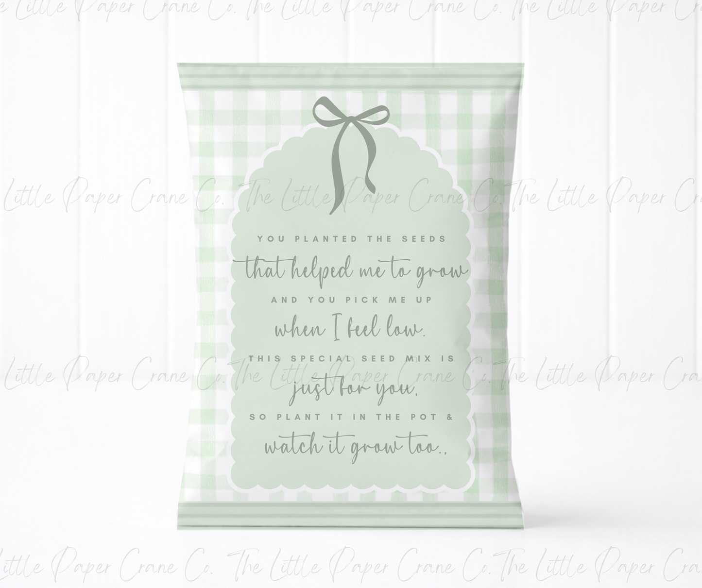 Thankyou for Helping Me Grow Seed packets - Sage