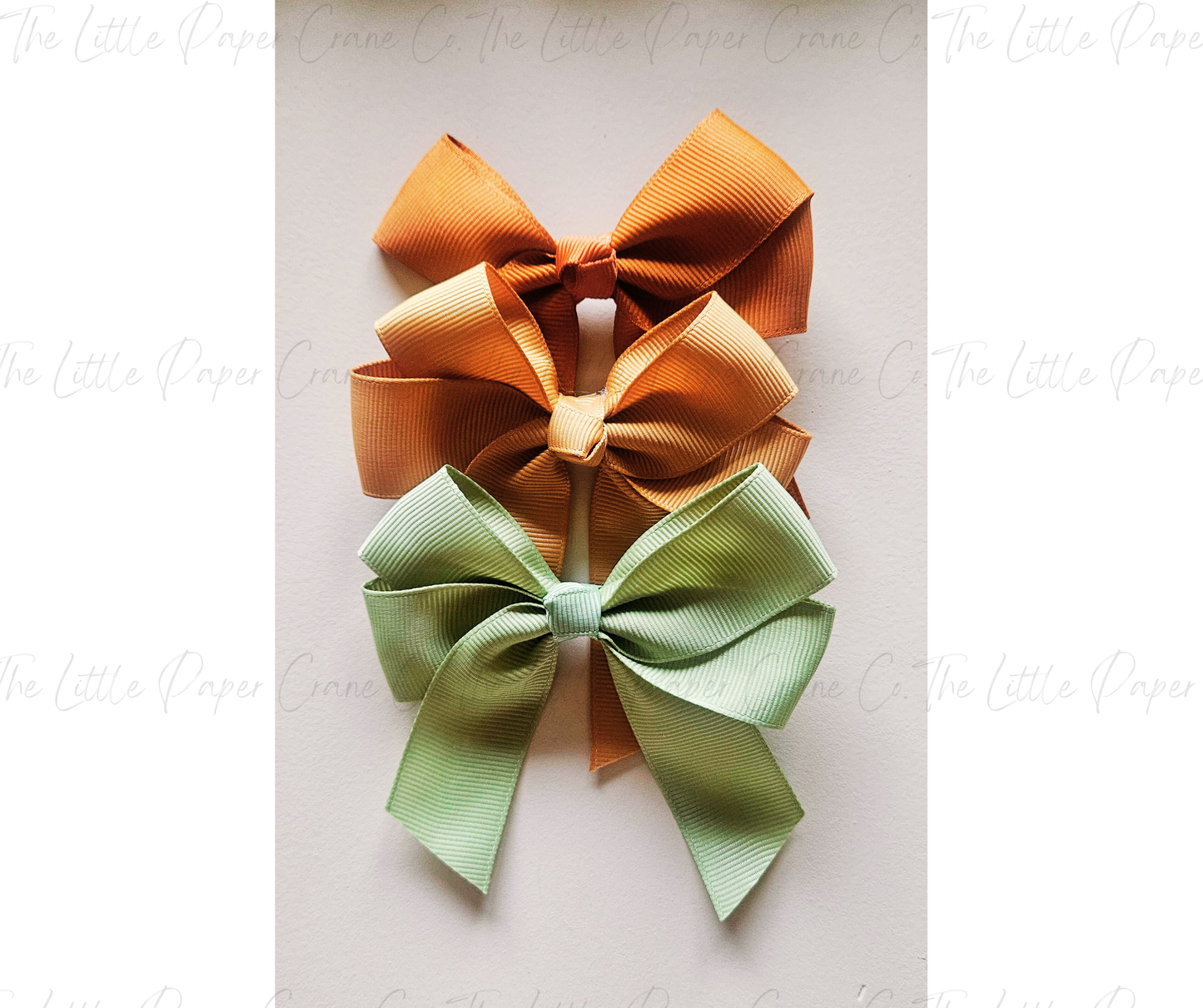 3 Piece Bow Set - Sage