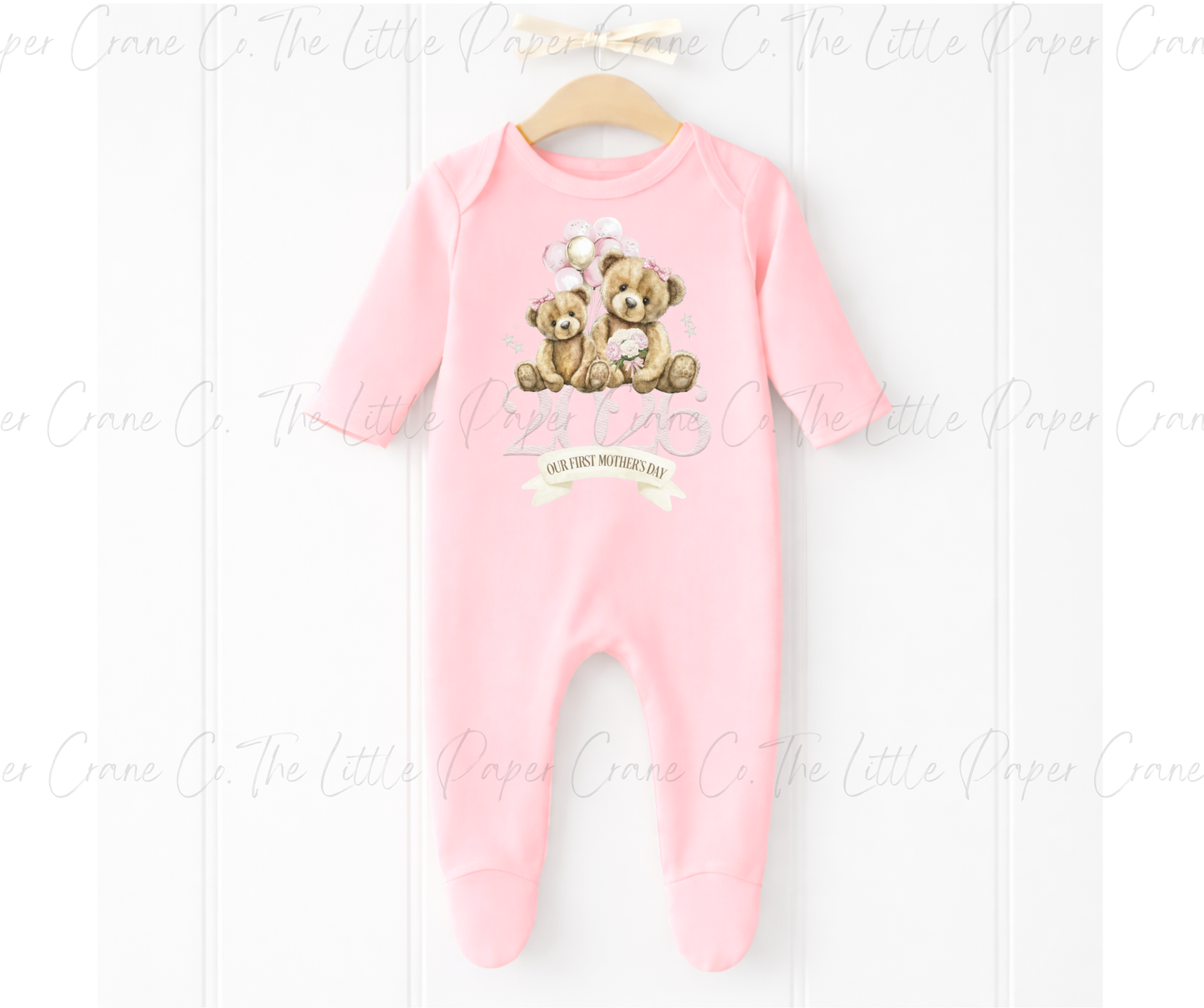 Our First Mothers Day - Baby Suit Pink