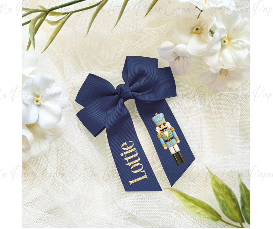 Nutcracker Bow-Navy