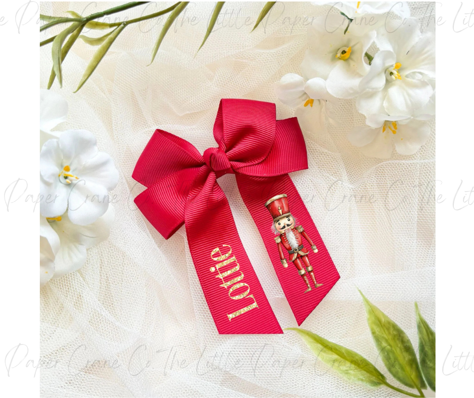 Nutcracker Bow-Red