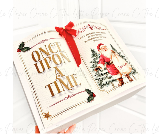 Santa 3D Story Book  Magnetic Christmas Eve Box