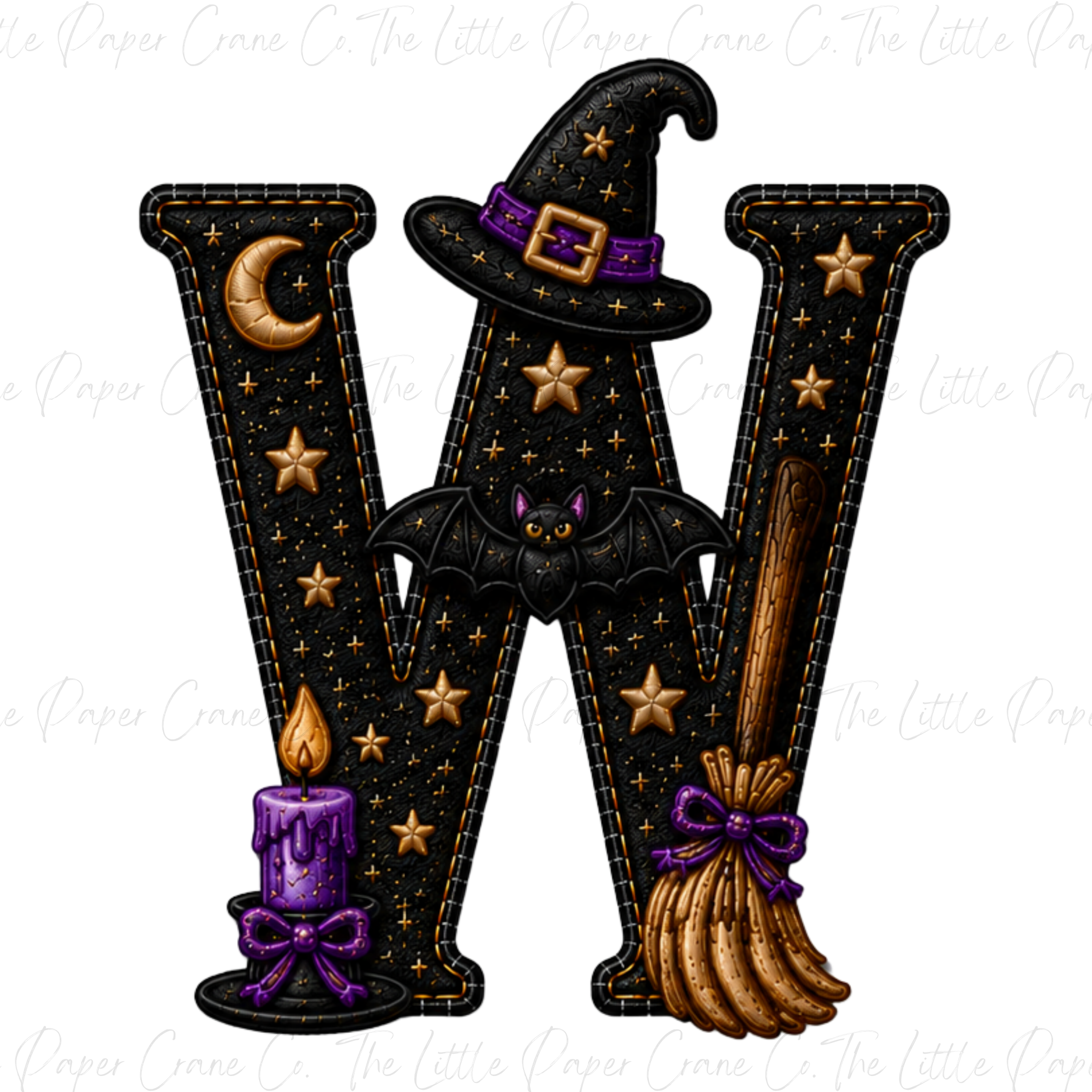 My 1st Halloween Baby Bodysuit -Personalied Initial- Witch