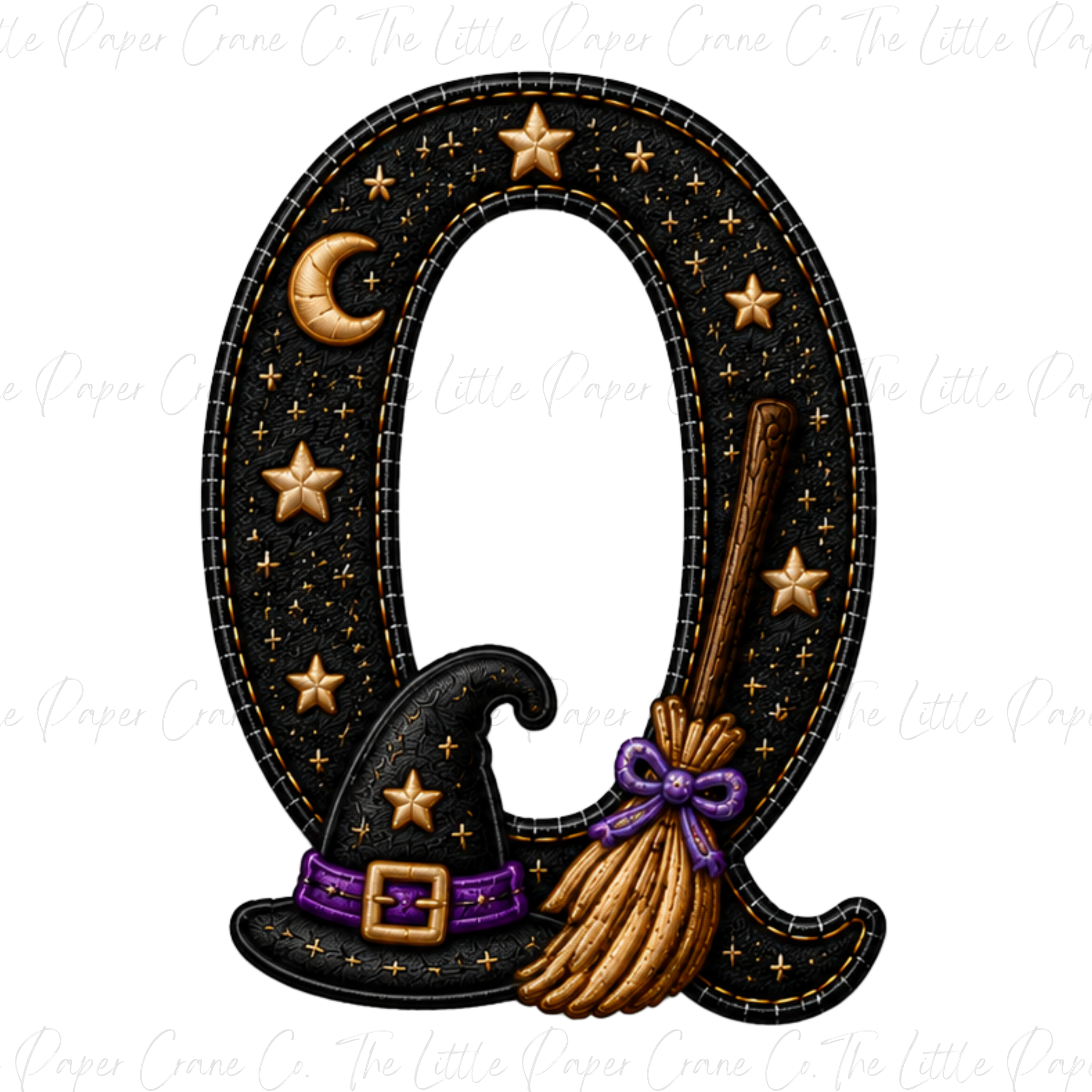 My 1st Halloween Baby Bodysuit -Personalied Initial- Witch