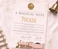 North Pole Express Magical Note-Pink- Personalised