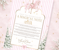 Pink Carousel Christmas Magical Note- Personalised