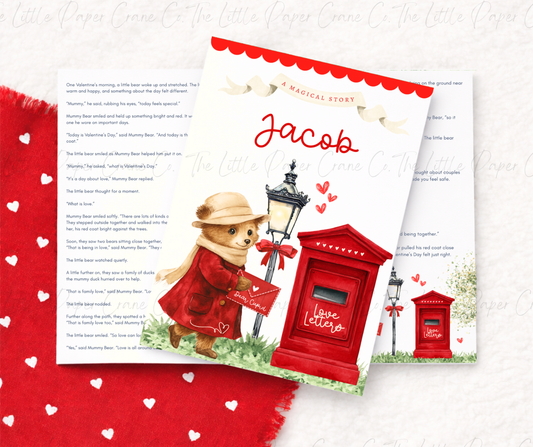 Personalised Valentines Story - Bear