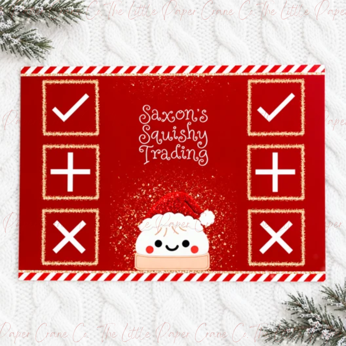 Squishy/Dumpling Christmas Trading Board