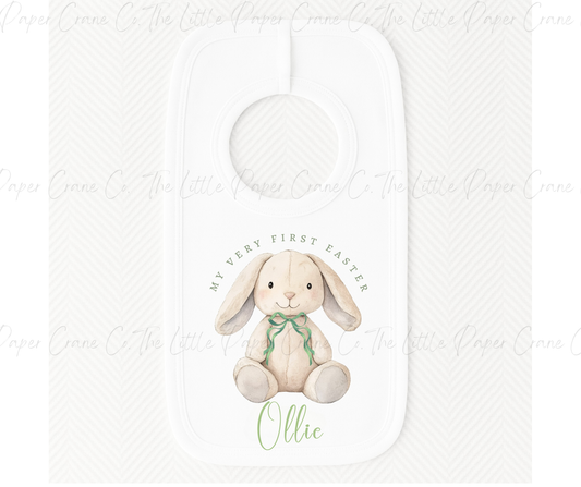 My First Easter Bib- Sage