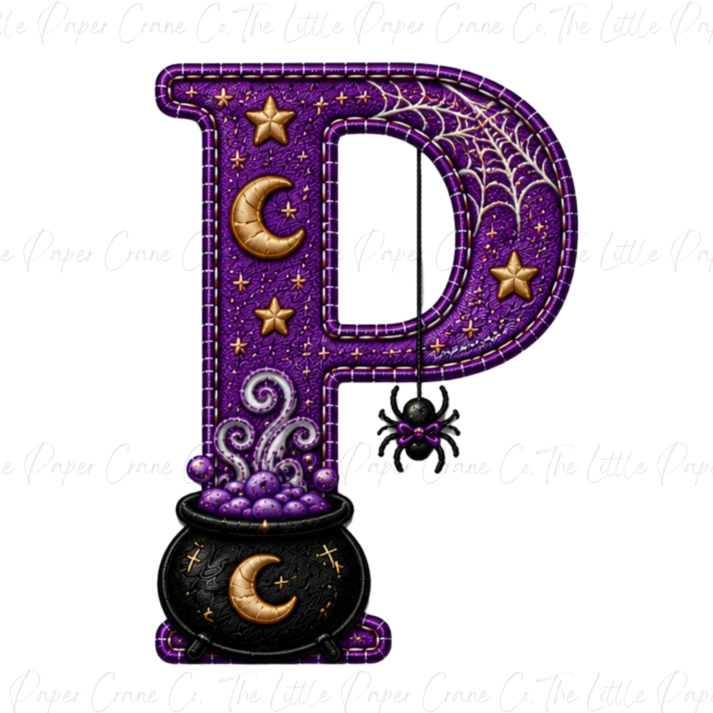 My 1st Halloween Baby Bodysuit -Personalied Initial- Witch