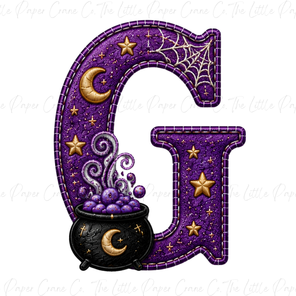 My 1st Halloween Baby Bodysuit -Personalied Initial- Witch
