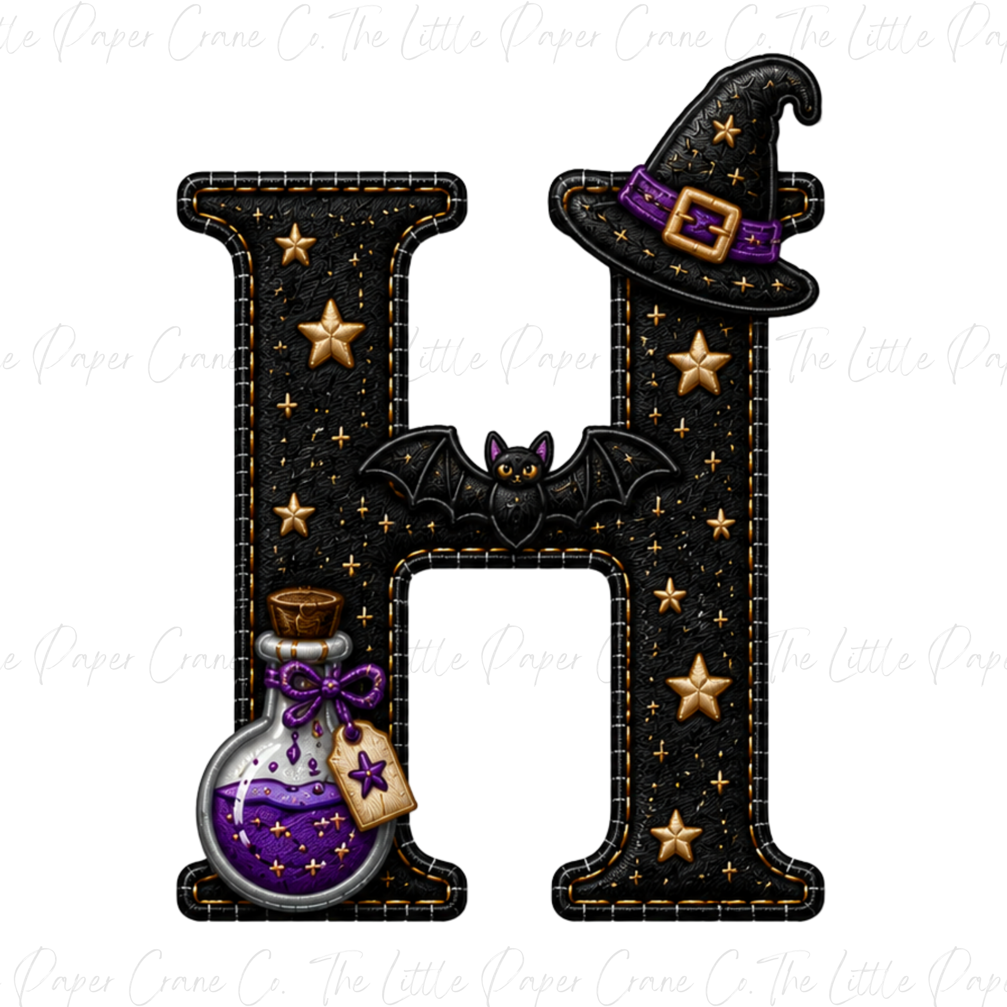 My 1st Halloween Baby Bodysuit -Personalied Initial- Witch