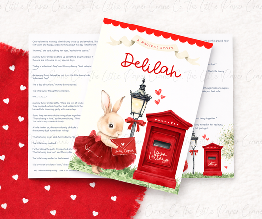 Personalised Valentines Story - Bunny