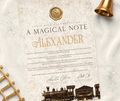 North Pole Express Magical Note-Beige- Personalised