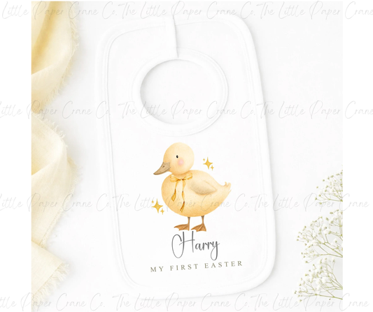 My First Easter Bib- Duckling