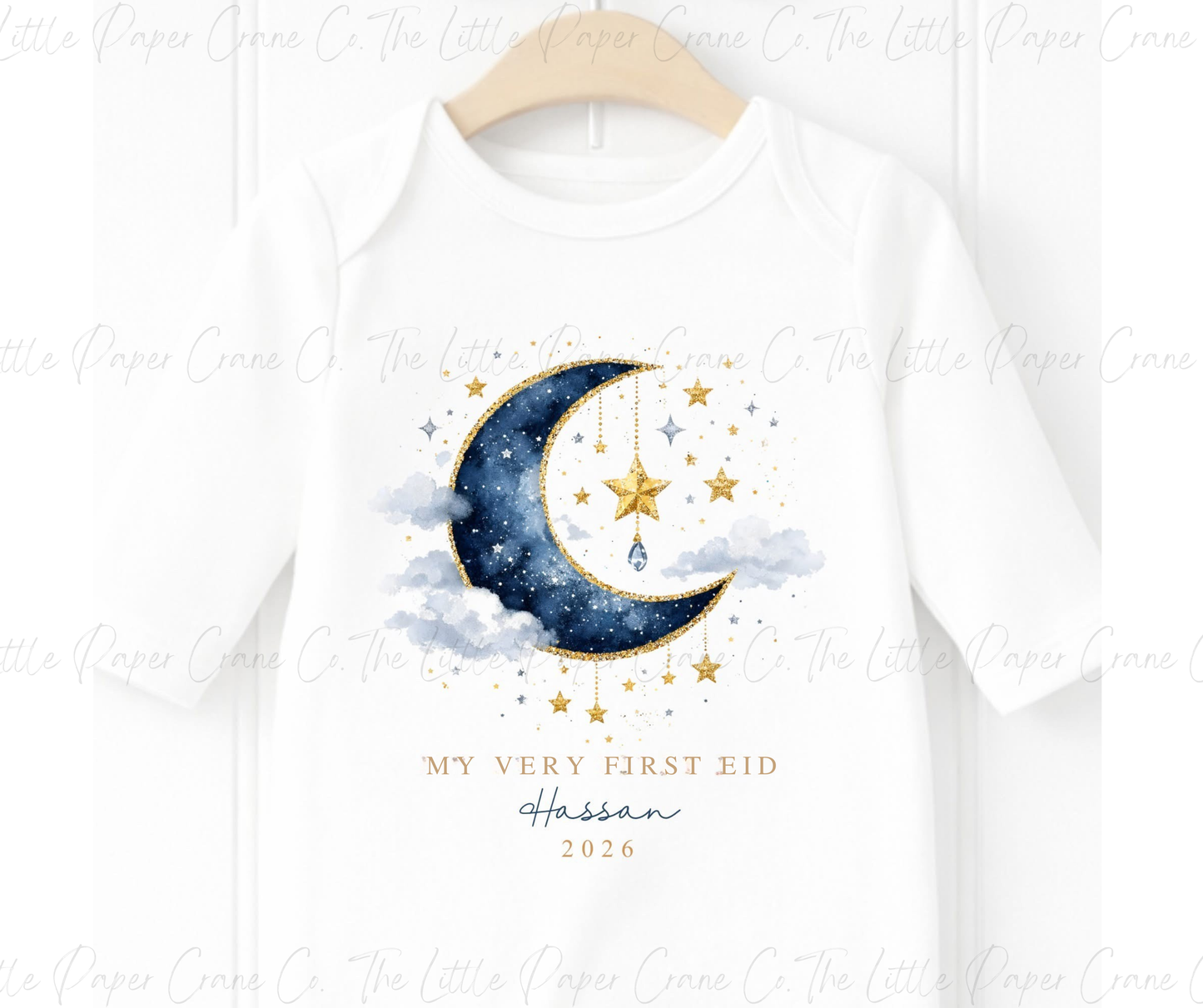 My First Eid Sleepsuit-  Blue