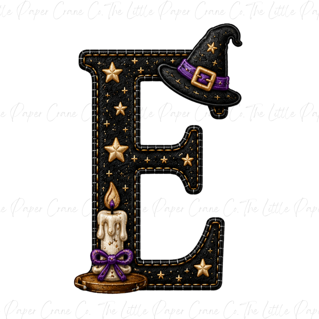 My 1st Halloween Baby Bodysuit -Personalied Initial- Witch