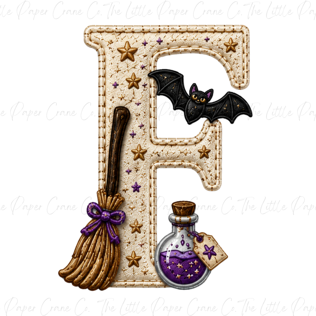 My 1st Halloween Baby Bodysuit -Personalied Initial- Witch