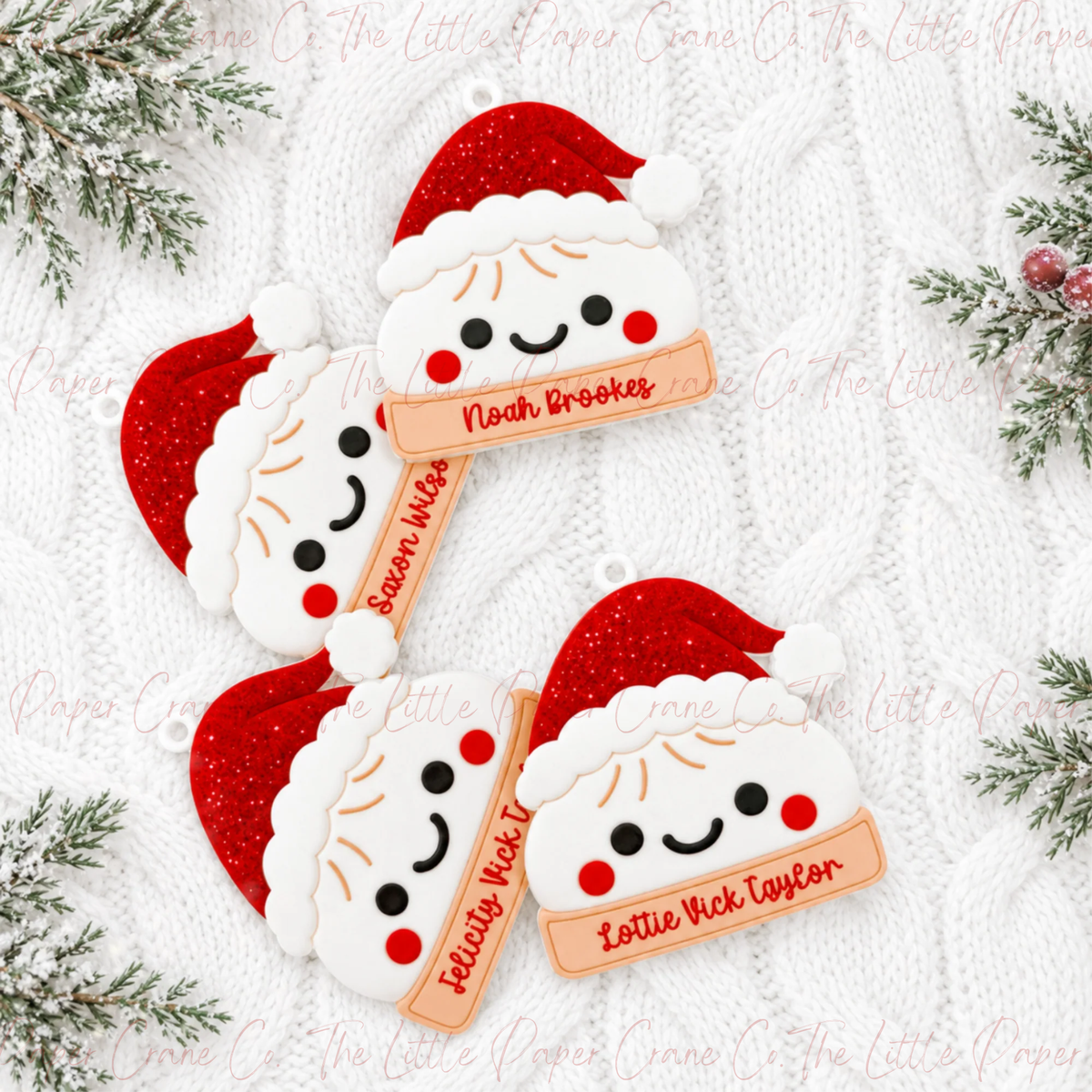 Squishy/Dumpling Personalised Tree Decoration