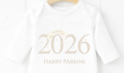 Born in 2026 Sleepsuit