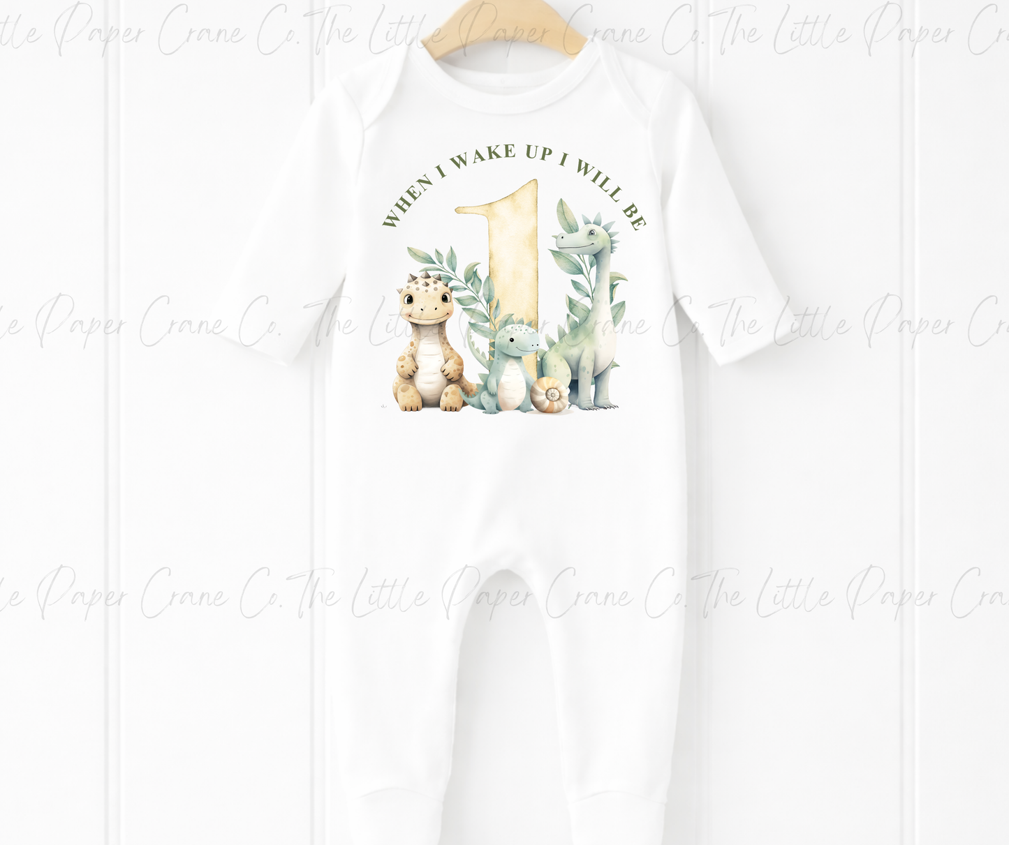 When I Wake up I Will Be One Bodysuit - Dinosaur