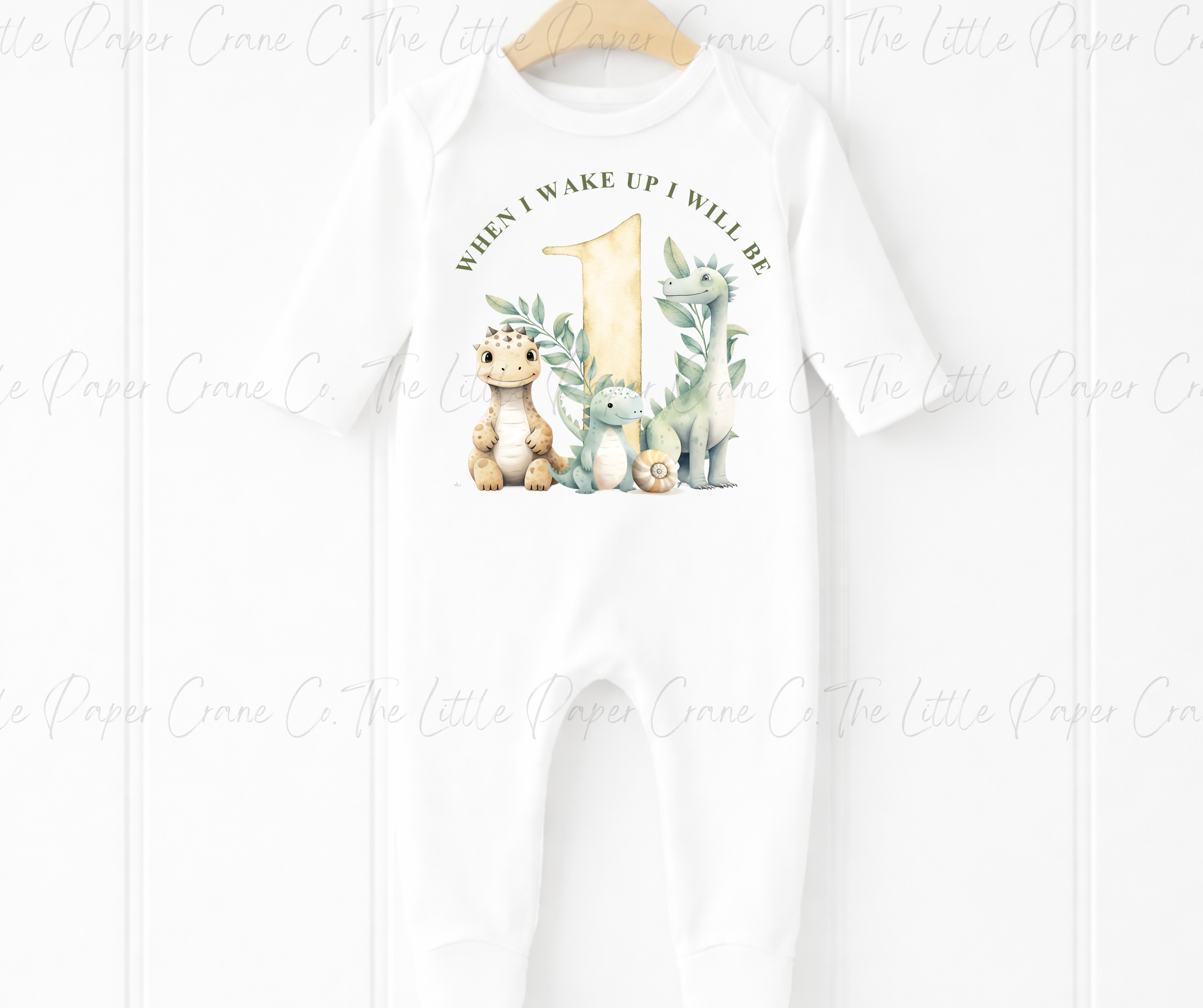 When I Wake up I Will Be One Bodysuit - Dinosaur