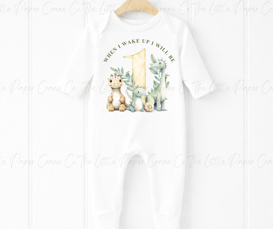 When I Wake up I Will Be One Bodysuit - Dinosaur