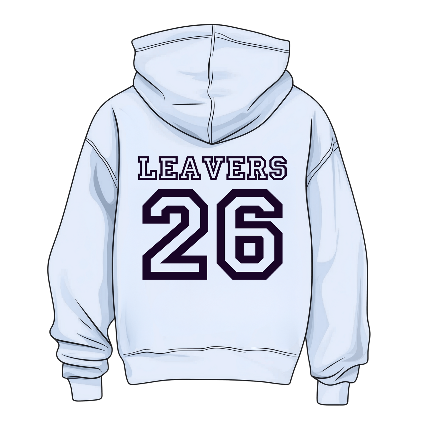Leavers 2026 Hoodie Keyrings Personalised- Pastel