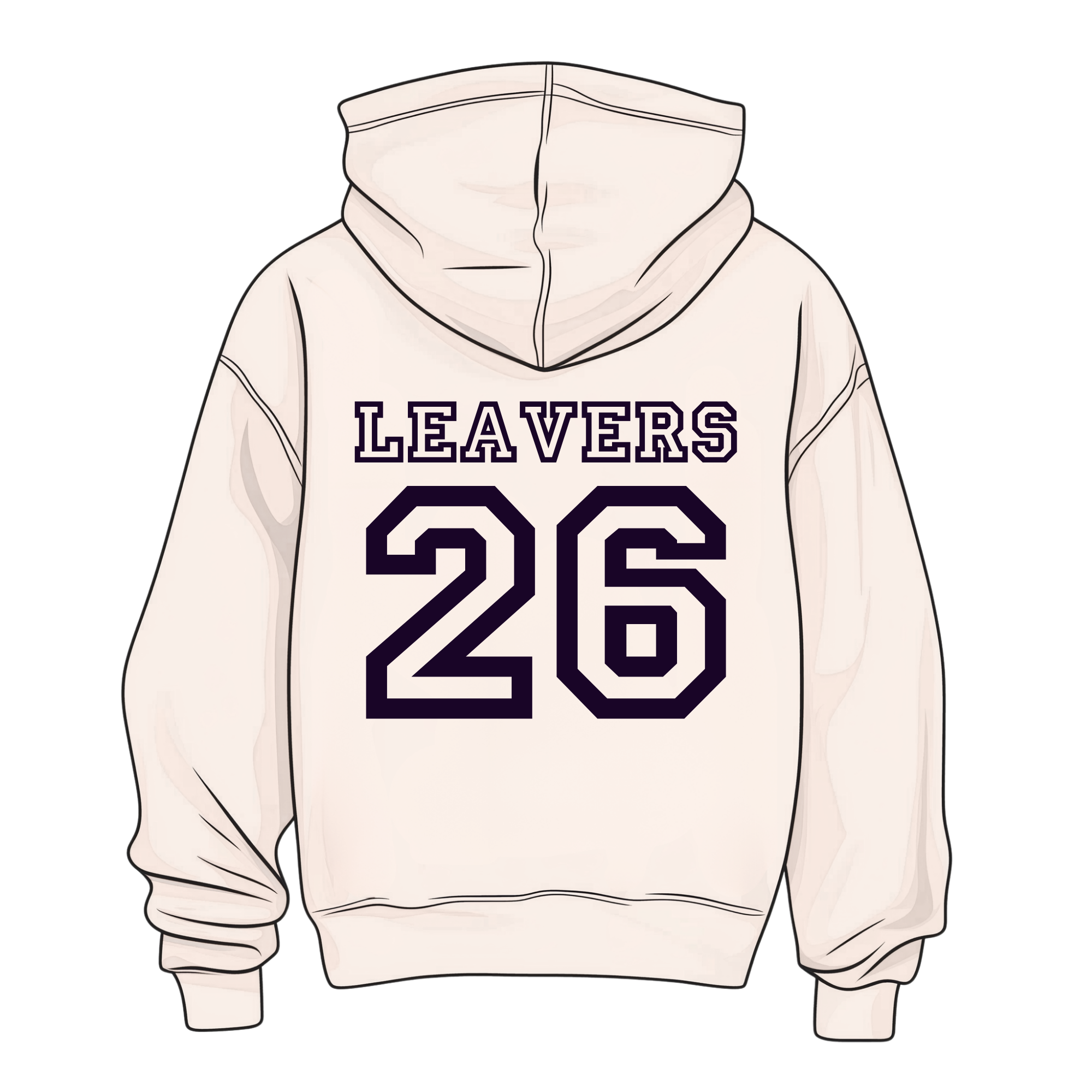 Leavers 2026 Hoodie Keyrings Personalised- Pastel
