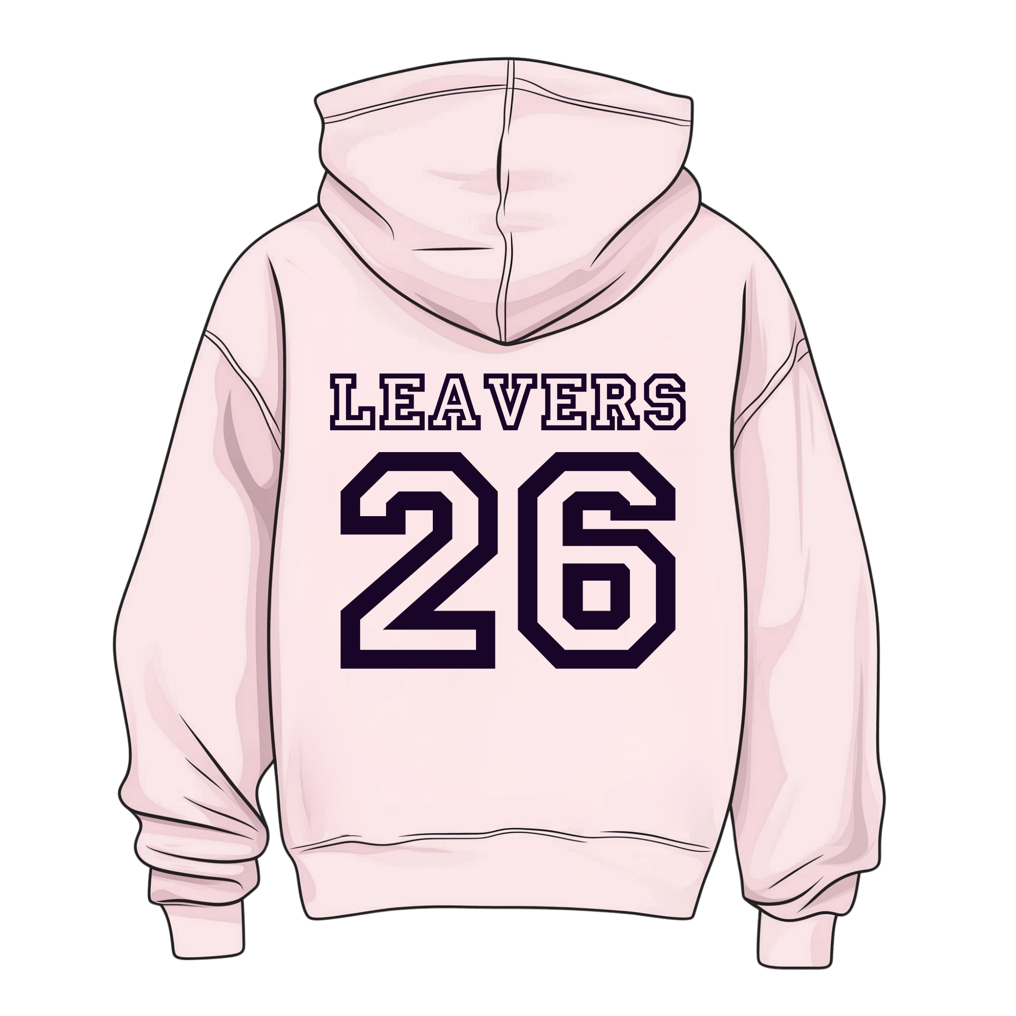 Leavers 2026 Hoodie Keyrings Personalised- Pastel