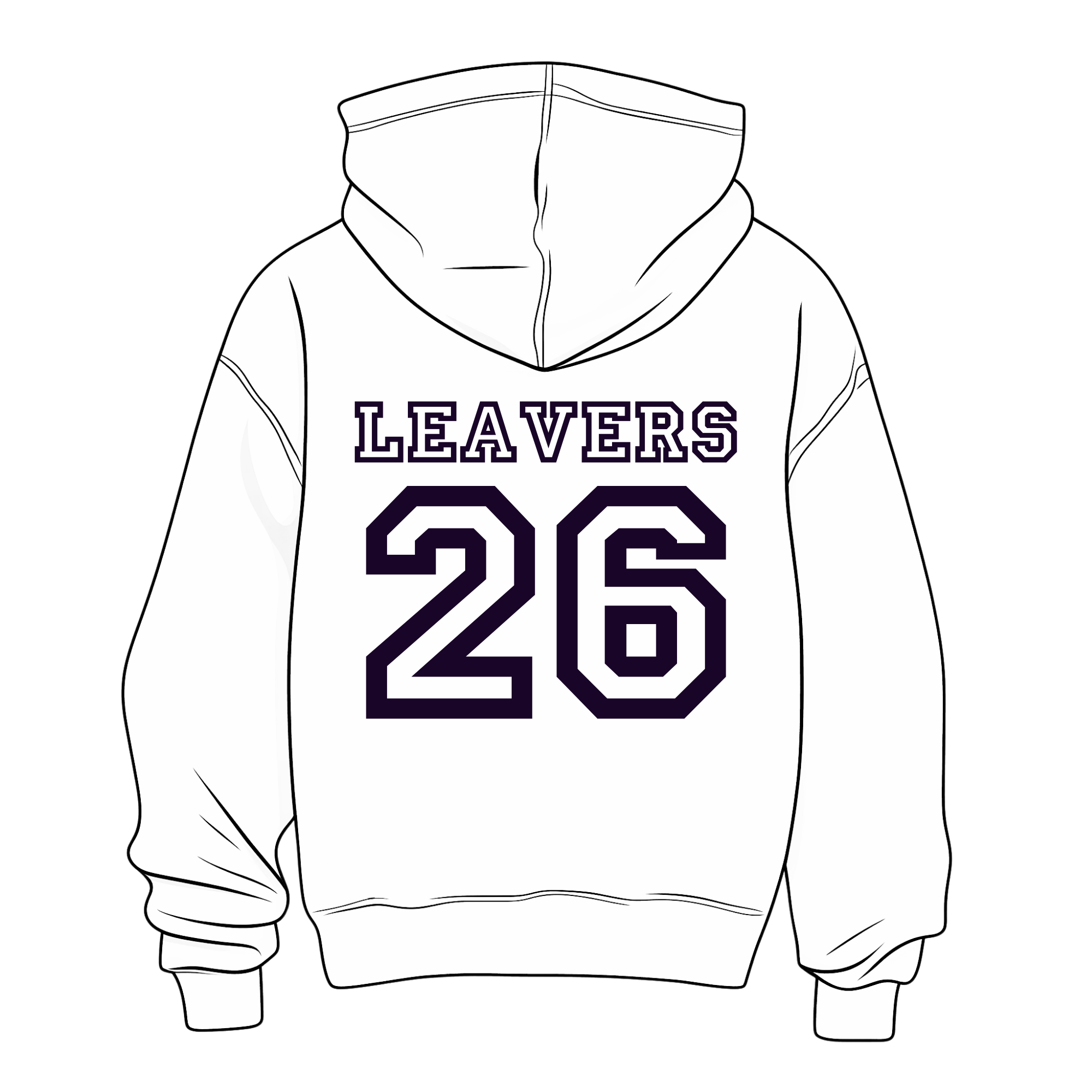 Leavers 2026 Hoodie Keyrings Personalised- Pastel