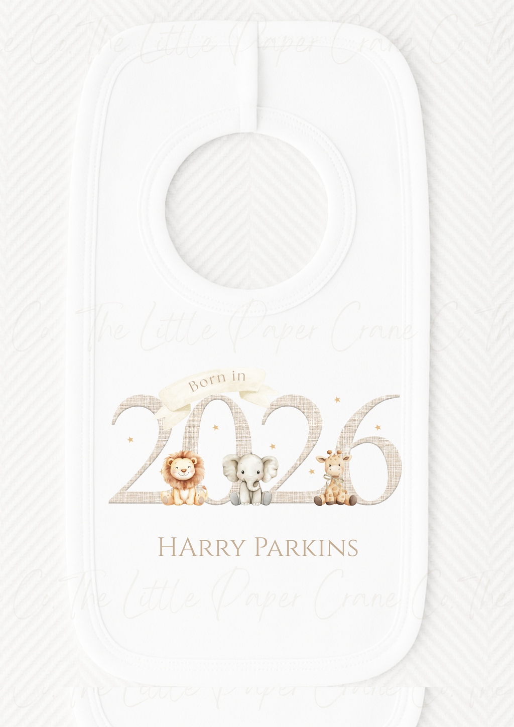 Born in 2026 Sleepsuit & Bib Set Farm Animals