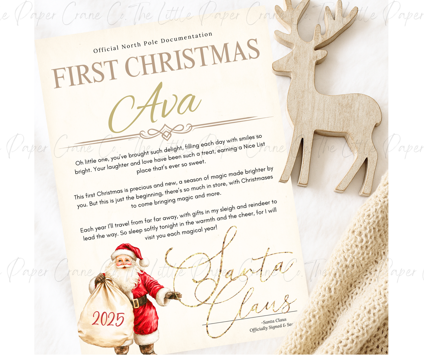 Santa First Christmas Letter - Santa