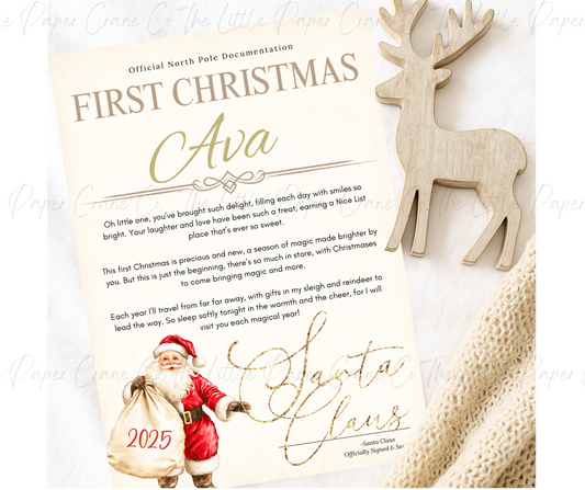 Santa First Christmas Letter - Santa